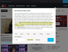 Tablet Screenshot of democracynow.org